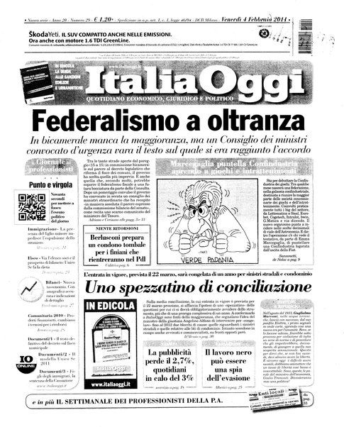 Italia oggi : quotidiano di economia finanza e politica